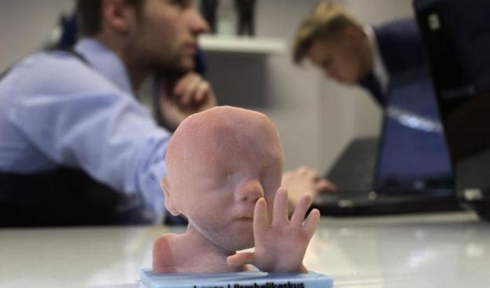 Трехмерная модель будущего ребенка представлена эстонской компанией 3D-технологий в Таллине.