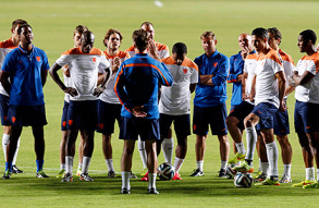 Игроки сборной Голландии по футболу.