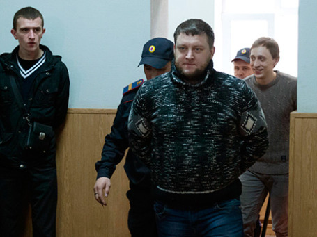 Юрий Заруцкий, обвиняемый в нападении на художественного руководителя балетной труппы Большого театра Сергея Филина, в здании Мещанского суда города Москвы. Фото: РИА Новости
